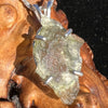 Raw Moldavite Necklace Sterling Silver #2427-Moldavite Life