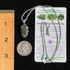 Raw Moldavite Necklace Sterling Silver #2429-Moldavite Life