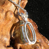Raw Moldavite Necklace Sterling Silver #2430-Moldavite Life