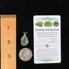 Raw Moldavite Pendant Oval Shape Sterling Silver #2201-Moldavite Life