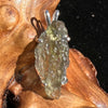Raw Moldavite Pendant Sterling Silver #2244-Moldavite Life