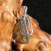 Raw Moldavite Pendant Sterling Silver #2248-Moldavite Life