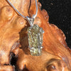 Raw Moldavite Pendant Sterling Silver #2260-Moldavite Life