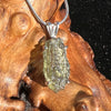 Raw Moldavite Pendant Sterling Silver #2298-Moldavite Life