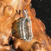 Raw Moldavite Pendant Sterling Silver #2306-Moldavite Life