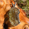 Raw Moldavite Pendant Sterling Silver #2563-Moldavite Life