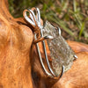 Raw Moldavite Pendant Sterling Silver #2566-Moldavite Life