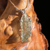 Raw Moldavite Pendant Sterling Silver #3099-Moldavite Life