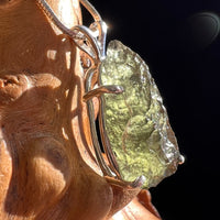 Raw Moldavite Pendant Sterling Silver #3102-Moldavite Life