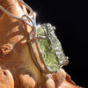 Raw Moldavite Pendant Sterling Silver #3105-Moldavite Life