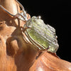 Raw Moldavite Pendant Sterling Silver #3111-Moldavite Life