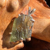 Raw Moldavite Pendant Sterling Silver #3111-Moldavite Life