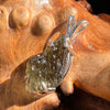 Raw Moldavite Pendant Sterling Silver #3120-Moldavite Life