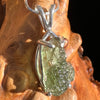 Raw Moldavite Pendant Sterling Silver #3126-Moldavite Life