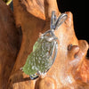 Raw Moldavite Pendant Sterling Silver #3126-Moldavite Life