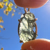 Raw Moldavite Pendant Sterling Silver #3128-Moldavite Life