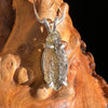 Raw Moldavite Pendant Sterling Silver #3136-Moldavite Life