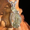 Raw Moldavite Pendant Sterling Silver #3141-Moldavite Life