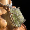 Raw Moldavite Pendant Sterling Silver #3142-Moldavite Life