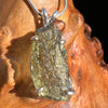 Raw Moldavite Pendant Sterling Silver #3145-Moldavite Life