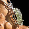 Raw Moldavite Pendant Sterling Silver #3146-Moldavite Life