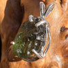 Raw Moldavite Pendant Sterling Silver #3151-Moldavite Life