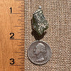 Raw Peridot Crystal Pendant Sterling Silver #2658-Moldavite Life