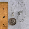Raw Phenacite Crystal Necklace Sterling #3936-Moldavite Life