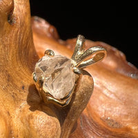 Raw Phenacite Crystal Pendant 14k Gold #2260-Moldavite Life