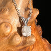 Raw Phenacite Pendant Necklace Sterling #3972-Moldavite Life
