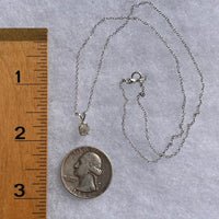 Raw Phenacite Pendant Necklace Sterling #3977-Moldavite Life
