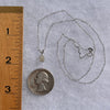 Raw Phenacite Pendant Necklace Sterling #3979-Moldavite Life