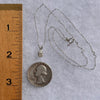 Raw Phenacite Pendant Necklace Sterling #3980-Moldavite Life