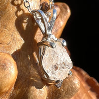 Raw Phenacite Pendant Necklace Sterling Nigerian #3408-Moldavite Life