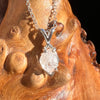 Raw Phenacite Pendant Necklace Sterling Nigerian #3408-Moldavite Life