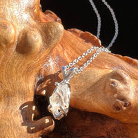 Raw Phenacite Pendant Necklace Sterling Nigerian #3413-Moldavite Life