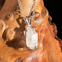 Raw Phenacite Pendant Necklace Sterling Nigerian #3417-Moldavite Life