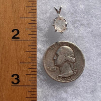 Raw Phenacite Pendant Sterling Silver Nigerian #3418-Moldavite Life