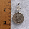 Raw Phenacite Pendant Sterling Silver Nigerian #3420-Moldavite Life