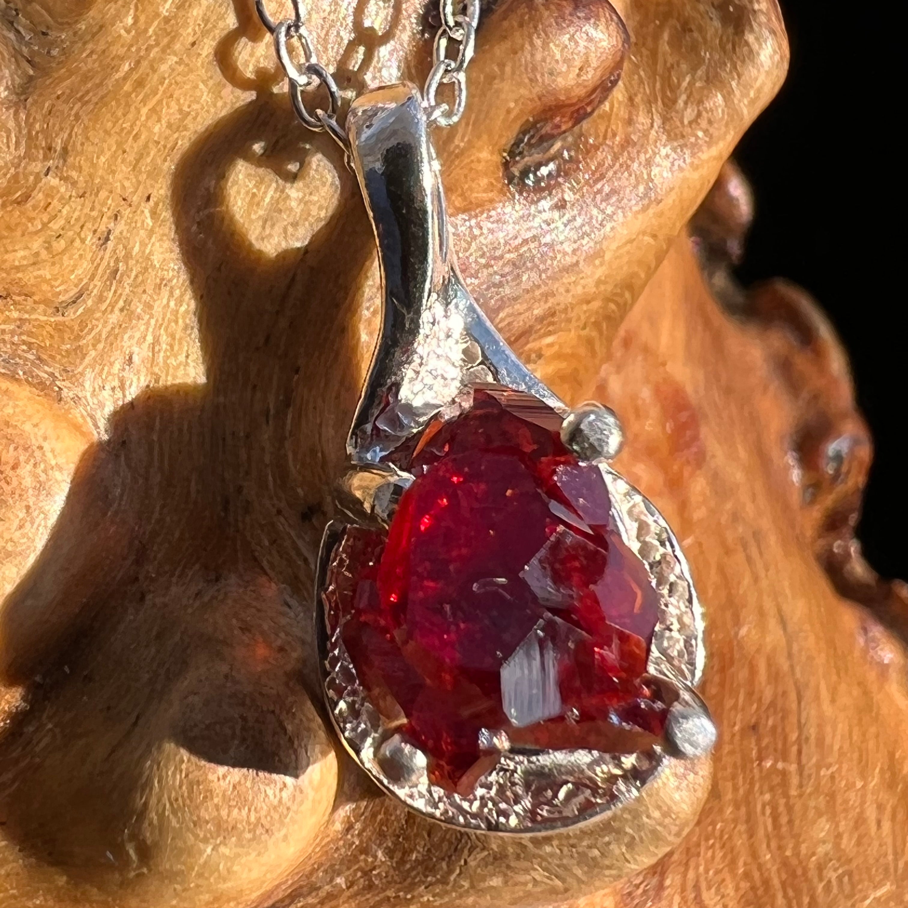 Red on sale tourmaline pendant