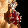 Red Tourmaline Rubellite Necklace Sterling Silver Uvite #3509-Moldavite Life
