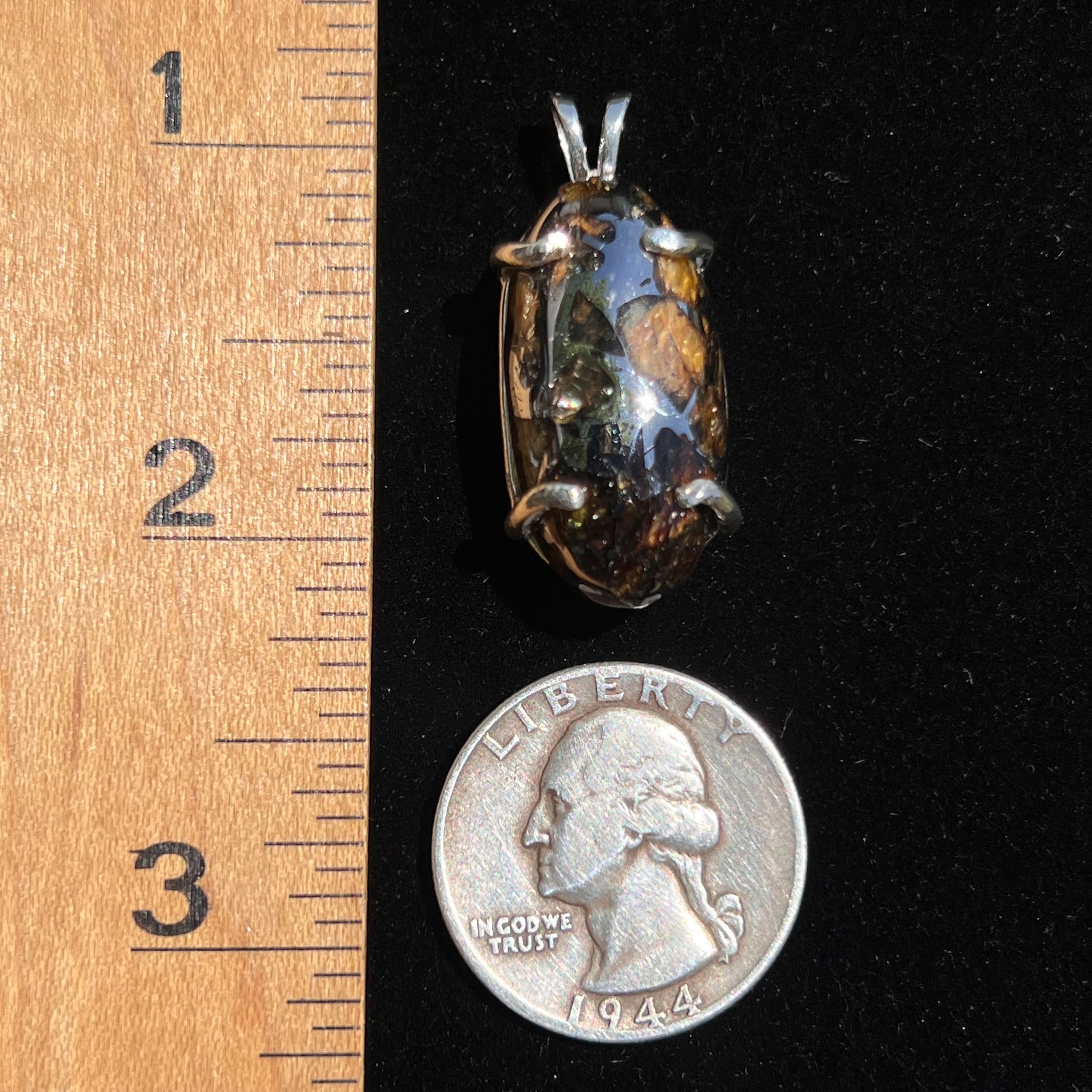 Sericho Meteorite Pendant Sterling Silver #4-Moldavite Life
