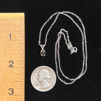 Small Citrine Necklace Cabochon Sterling Silver-Moldavite Life