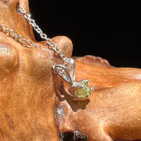 Small Peridot Crystal Necklace Sterling Silver #2663-Moldavite Life