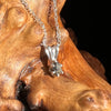 Small Tatahouine Meteorite Necklace Sterling #108-Moldavite Life