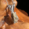 Small Tatahouine Meteorite Necklace Sterling #127-Moldavite Life