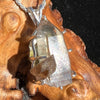Smoky Citrine Phantom & Moldavite Necklace Sterling #2445-Moldavite Life