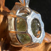 Smoky Citrine Phantom & Moldavite Necklace Sterling #2448-Moldavite Life
