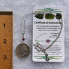 Spessartine Garnet & Moldavite Necklace Sterling #3538-Moldavite Life