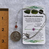 Spessartine Garnet & Moldavite Necklace Sterling #3544-Moldavite Life